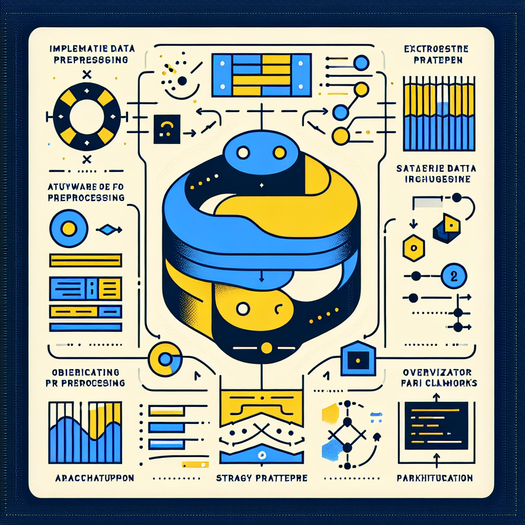 Ilustración técnica para: Implementación Efectiva de Middleware para Preprocesamiento en Proyectos de IA con Python