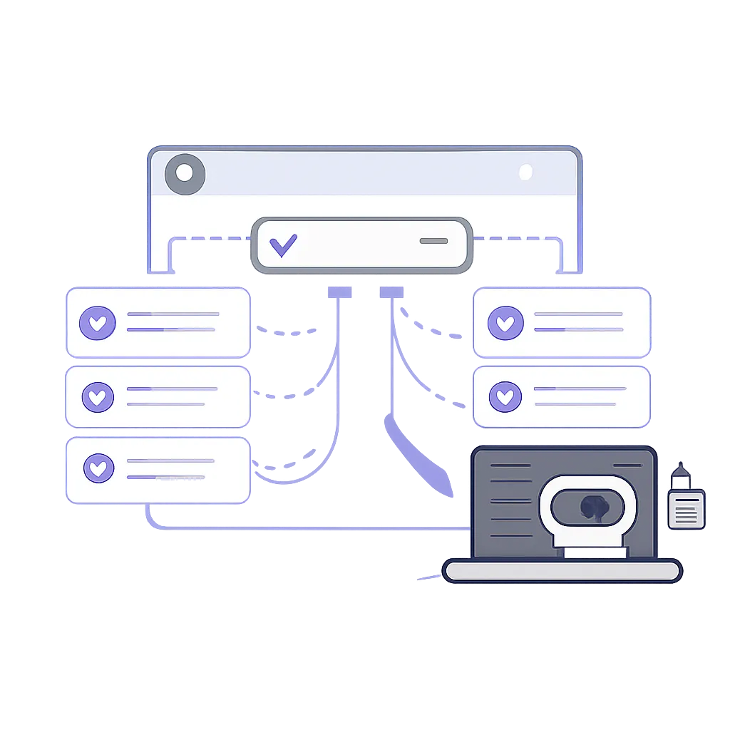 Ilustración técnica para: GitHub Agent HQ: elegir modelo en Claude y Codex en 2026