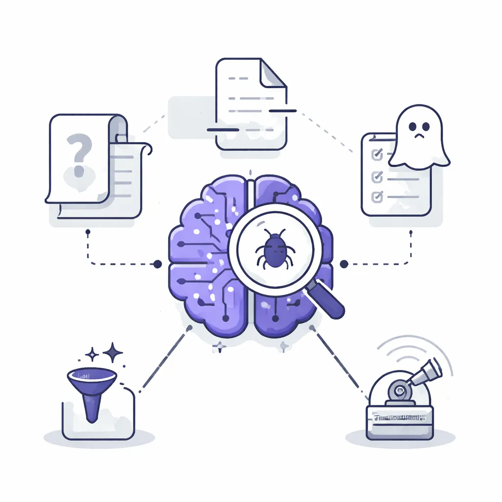 Ilustración técnica para: Debugging en Apps LLM: Técnicas para Fallos Silenciosos