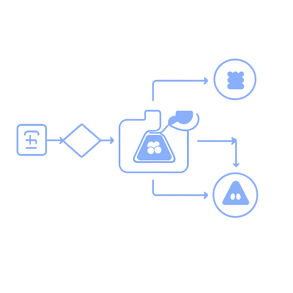 Ilustración técnica para: Pruebas Basadas en Propiedades con Python e Hypothesis: Más Allá de los Ejemplos Fijos